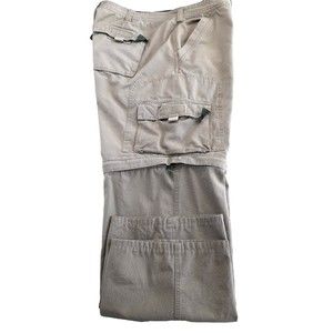 All Terrain Mens Kanki Convertible Cargo Pants 44 X38 Hiking Zip Off Leg Outdoor